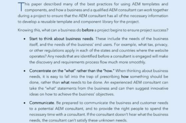 Portion of the concluding section of a white paper in which Bredemarket provided the text.