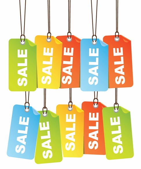 Sale tags.