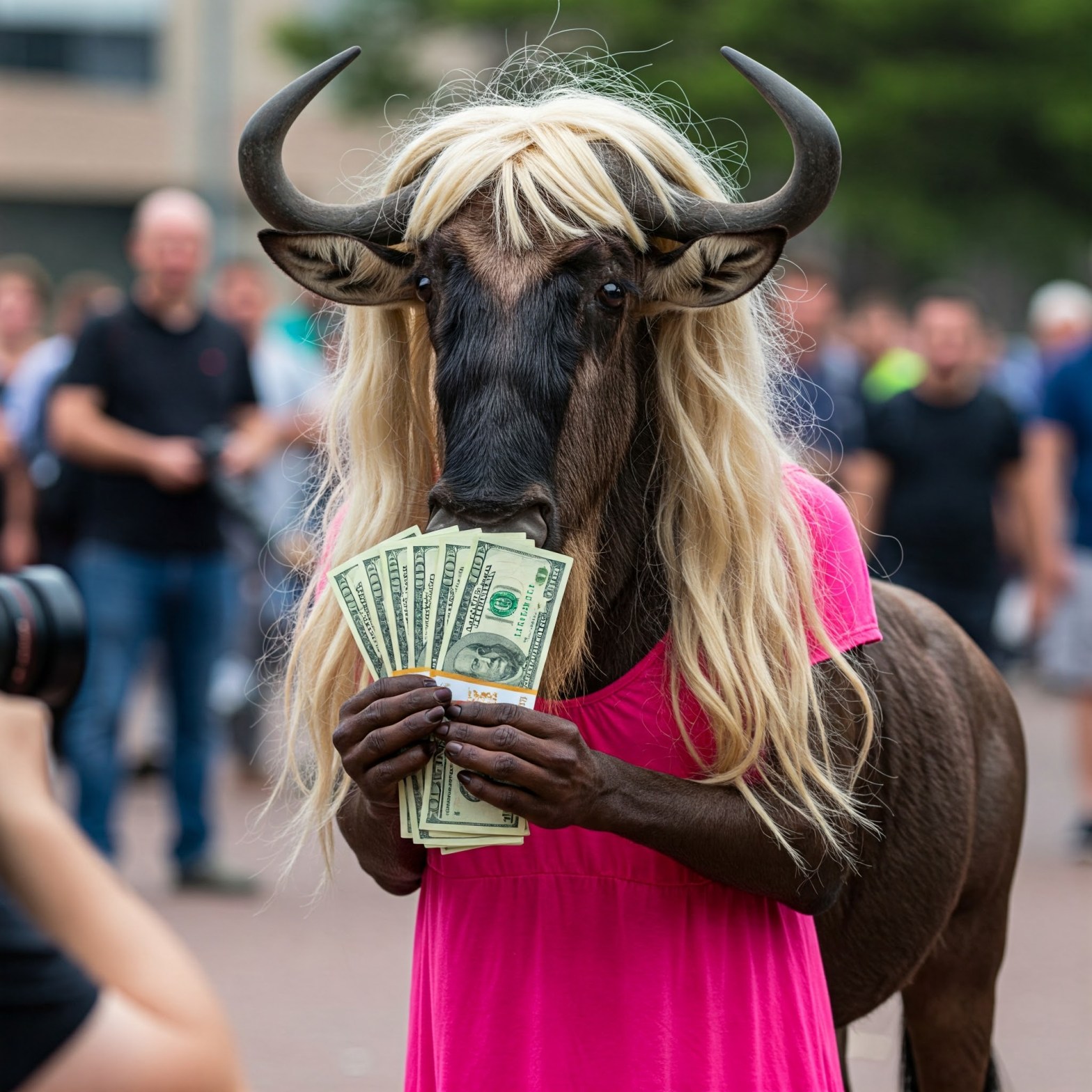 Imposter scam wildebeest