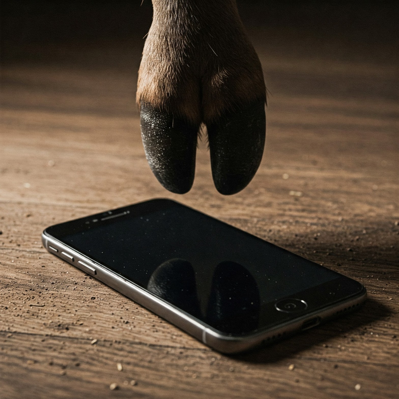 contactless capture of a wildebeest hoofprint via smartphone